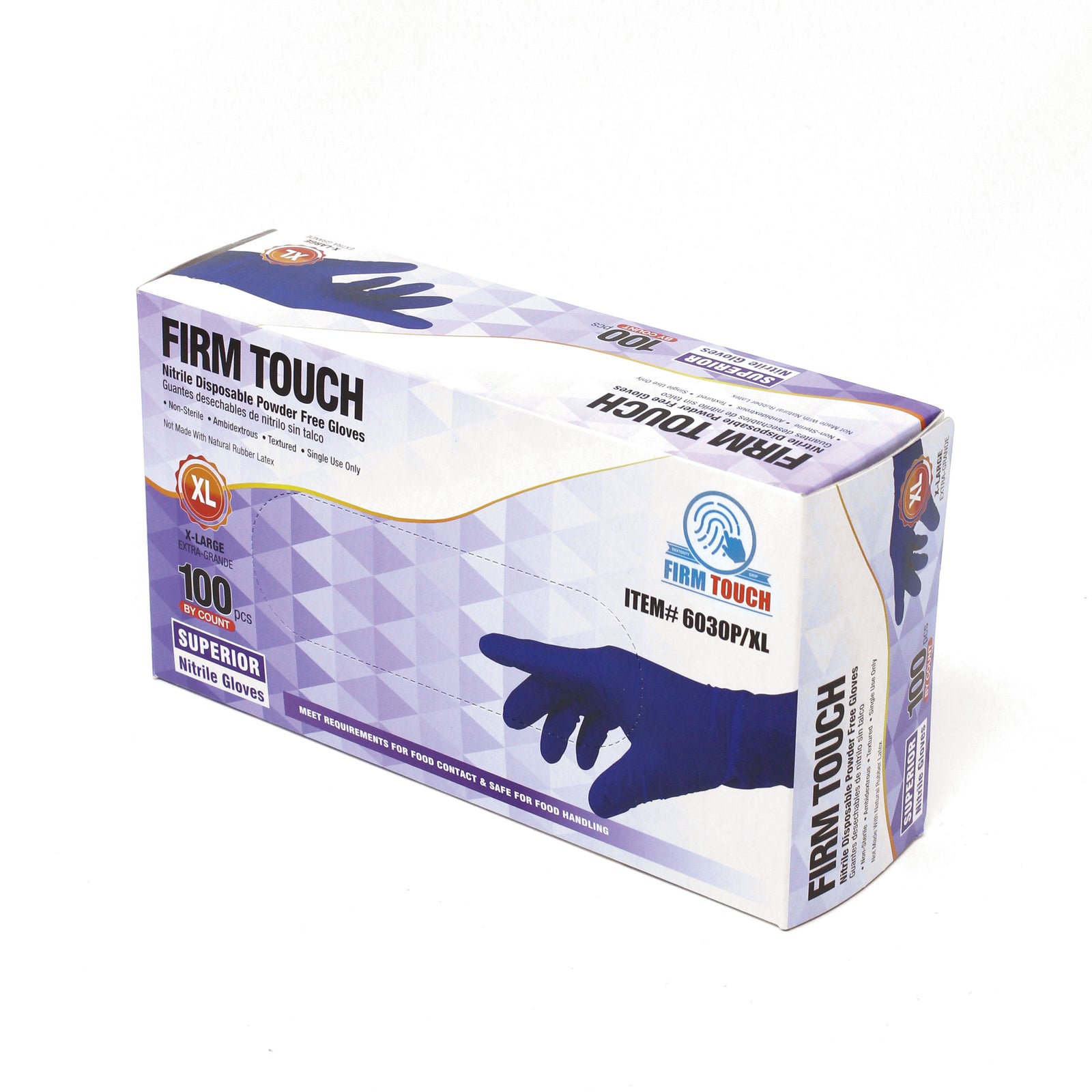 6030P- FIRM TOUCH 3 Mil Nitrile Ultra Soft Disposable Industrial Grade –  Elite Safety Products